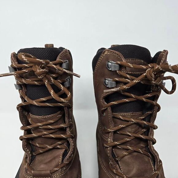 LL BEAN STORM CHASER BROWN LEATHER WATERPROOF INSULATED DUCK BOOTS MENS 14 M - Picture 4 of 9